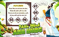 Hình ảnh kho tàng THIÊN MỆNH ANH HÙNG dự đoán XSMB ngày 14/11/2024