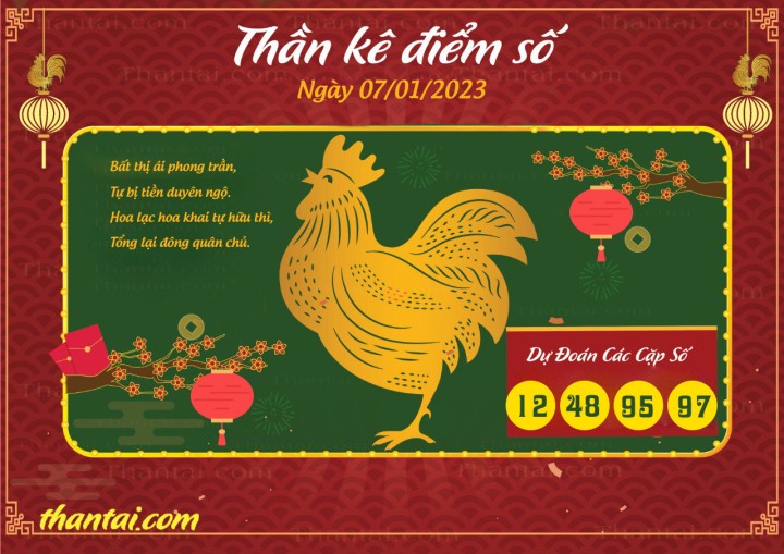 Thần Kê Điểm Số 01/01/2023