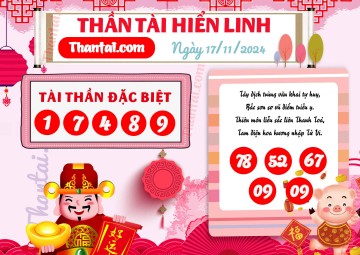 THẦN TÀI HIỂN LINH 17/11/2024
