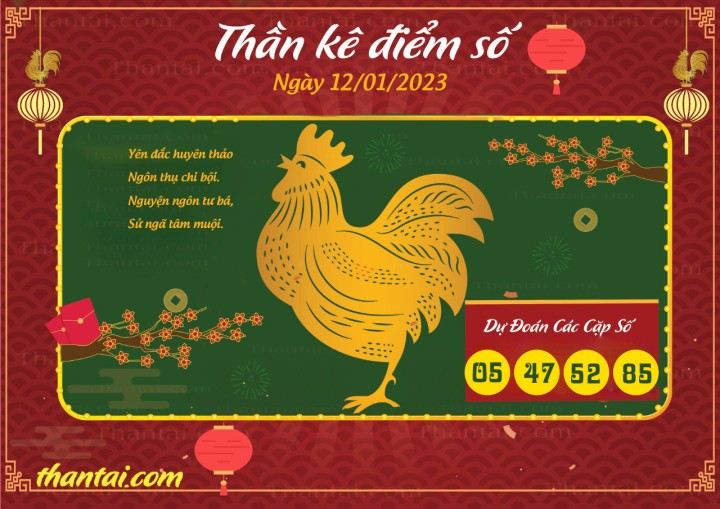 Thần Kê Điểm Số 01/01/2023