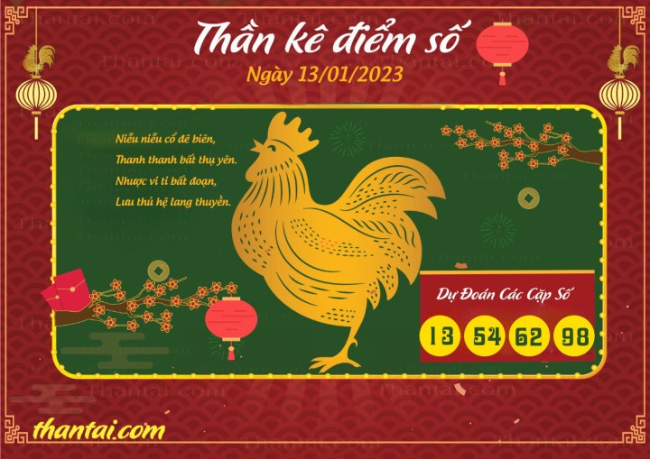 Thần Kê Điểm Số 01/01/2023