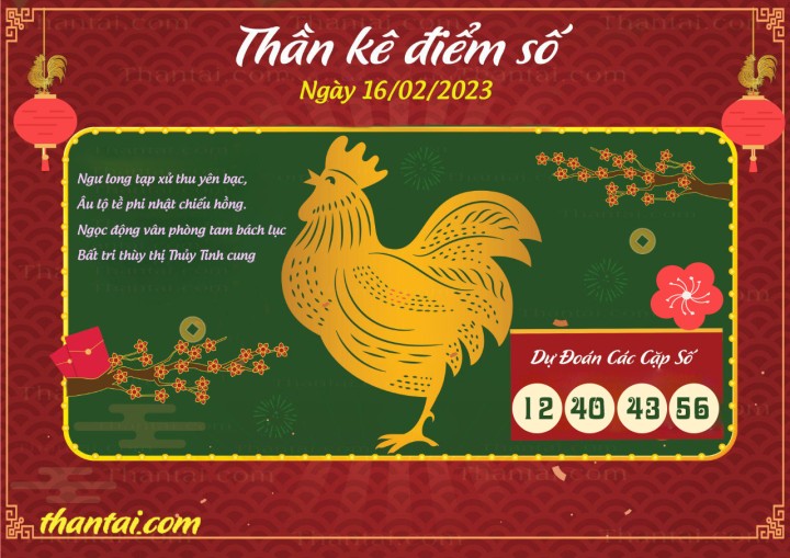 Thần Kê Điểm Số 01/02/2023