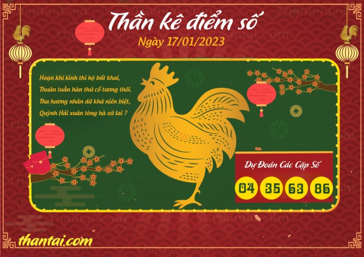 Thần Kê Điểm Số 02/01/2023