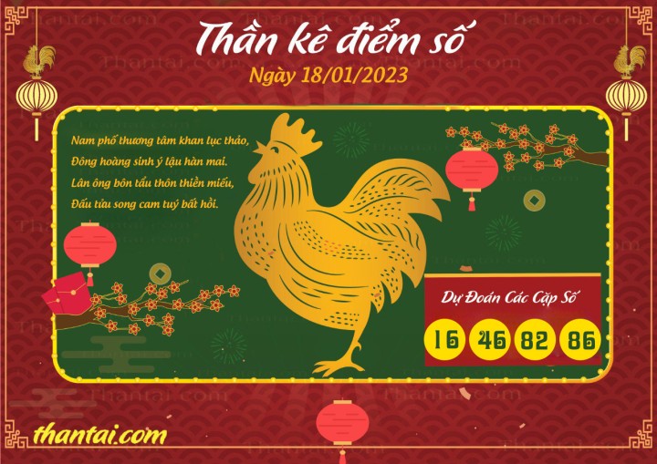 Thần Kê Điểm Số 03/01/2023