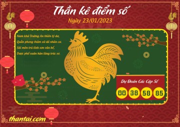 Thần Kê Điểm Số 23/01/2023