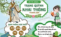 Hình ảnh kho tàng Trạng Quỳnh Khai Thông dự đoán XSMB ngày 27/11/2024