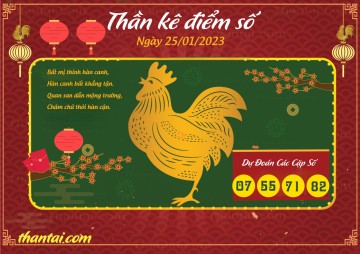 Thần Kê Điểm Số 25/01/2023