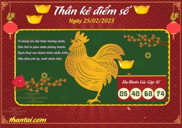 Thần Kê Điểm Số 25/02/2023