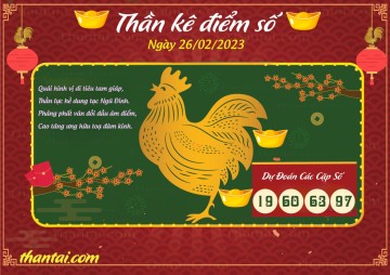 Thần Kê Điểm Số 26/02/2023