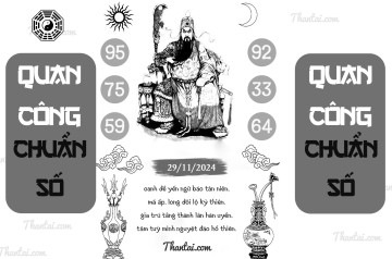 QUAN CÔNG CHUẨN SỐ 29/11/2024