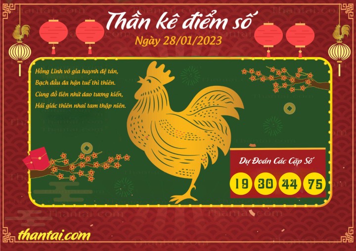 Thần Kê Điểm Số 13/01/2023