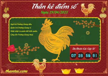 Thần Kê Điểm Số 29/04/2023