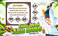 Hình ảnh kho tàng THIÊN MỆNH ANH HÙNG dự đoán XSMB ngày 30/11/2024