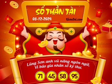SỔ THẦN TÀI 03/12/2024