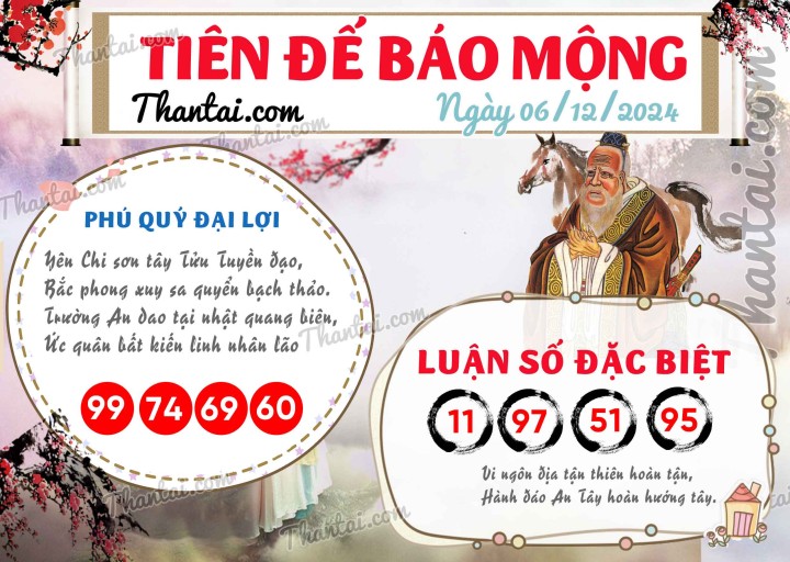 Tiên Đế Báo Mộng 21/11/2024