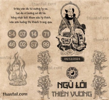 NGŨ LÔI THIÊN VƯƠNG 06/12/2024