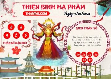 Thiên Binh Hạ Phàm 11/01/2023