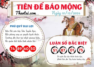 Tiên Đế Báo Mộng 10/12/2024