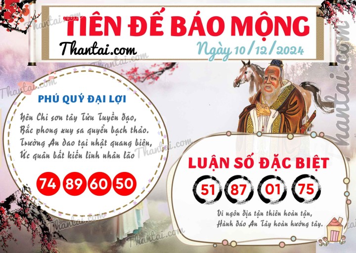 Tiên Đế Báo Mộng 25/11/2024
