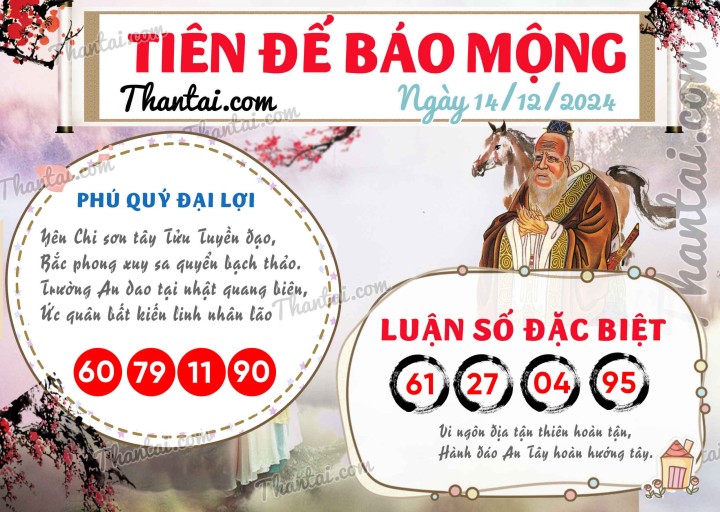 Tiên Đế Báo Mộng 29/11/2024
