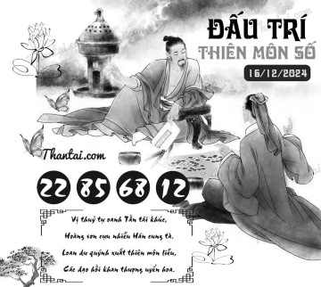 ĐẤU TRÍ THIÊN MÔN SỐ 16/12/2024
