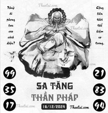 SA TĂNG THẦN PHÁP 16/12/2024