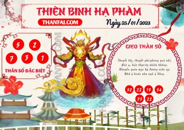 Thiên Binh Hạ Phàm 25/01/2023