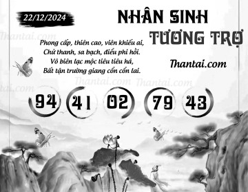 NHÂN SINH TƯƠNG TRỢ 22/12/2024