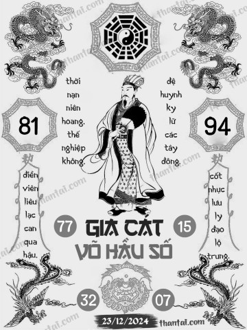 GIA CÁT VÕ HẦU SỐ 23/12/2024