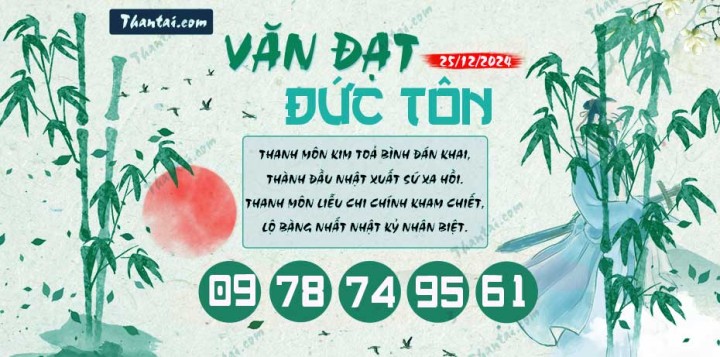 Văn Đạt Đức Tôn 10/12/2024
