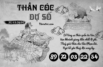 THẦN CÓC DỰ SỐ 25/12/2024