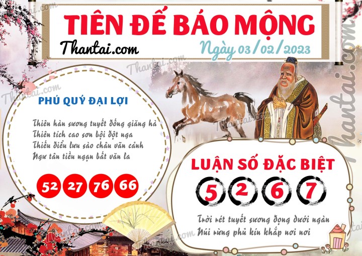 Tiên Đế Báo Mộng 19/01/2023