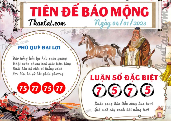 Tiên Đế Báo Mộng 01/01/2023