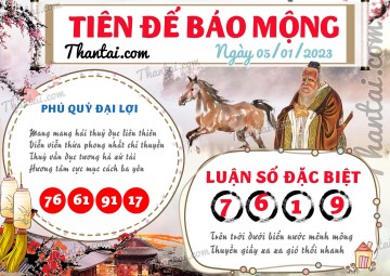 Tiên Đế Báo Mộng 05/01/2023