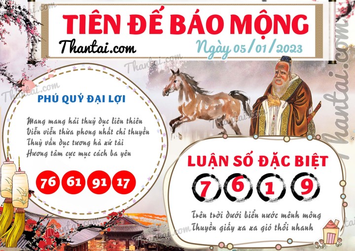 Tiên Đế Báo Mộng 01/01/2023