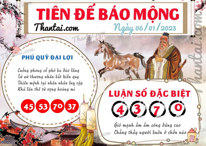 Tiên Đế Báo Mộng 01/01/2023