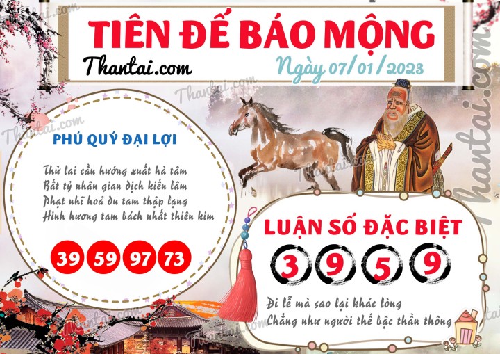 Tiên Đế Báo Mộng 01/01/2023