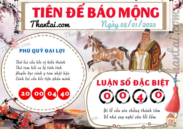 Tiên Đế Báo Mộng 01/01/2023