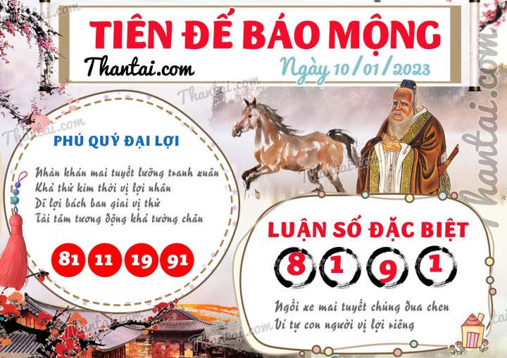 Tiên Đế Báo Mộng 01/01/2023