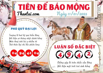 Tiên Đế Báo Mộng 11/01/2023