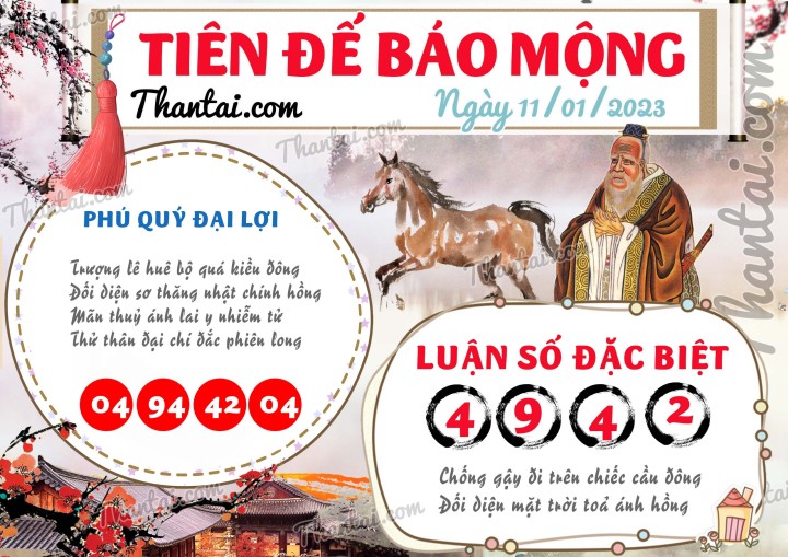Tiên Đế Báo Mộng 01/01/2023