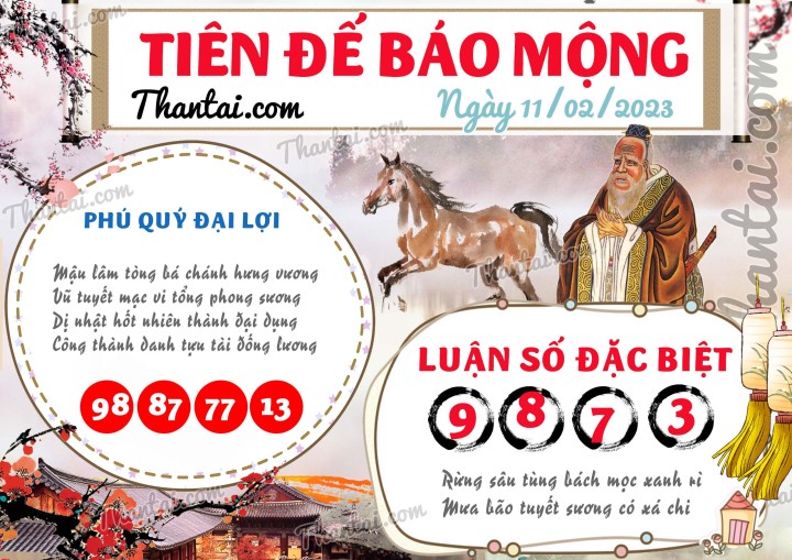 Tiên Đế Báo Mộng 27/01/2023