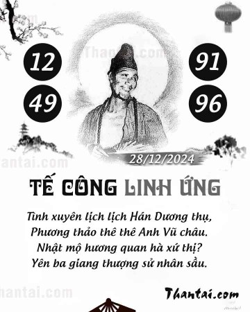 TẾ CÔNG LINH ỨNG 28/12/2024