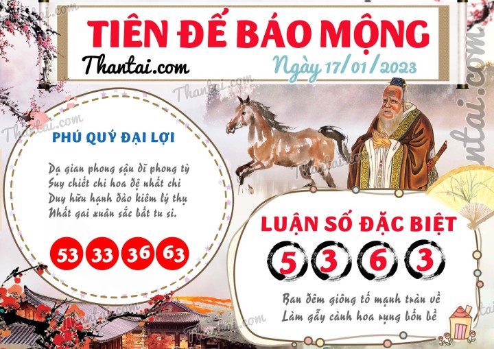 Tiên Đế Báo Mộng 02/01/2023