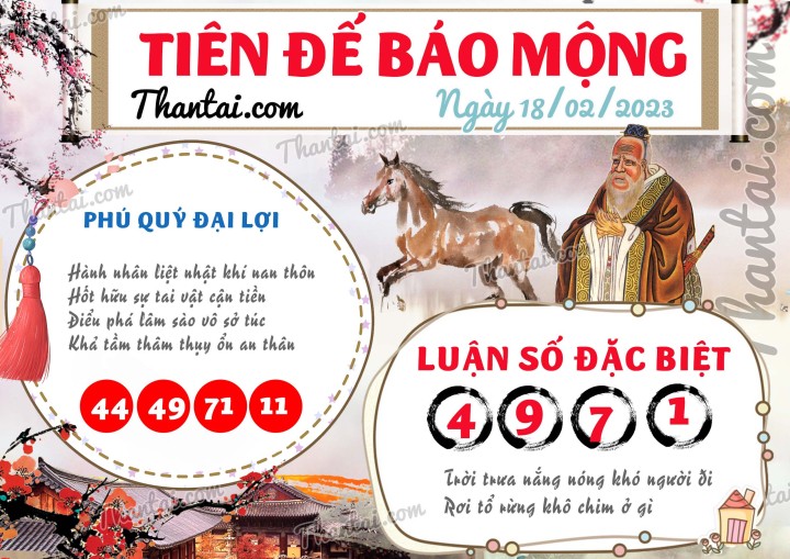 Tiên Đế Báo Mộng 03/02/2023
