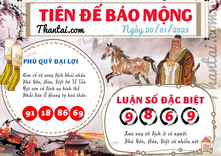 Tiên Đế Báo Mộng 05/01/2023
