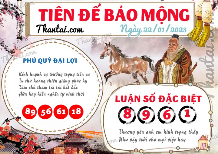 Tiên Đế Báo Mộng 07/01/2023