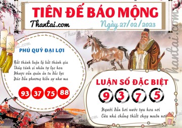 Tiên Đế Báo Mộng 27/02/2023