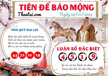 Tiên Đế Báo Mộng 28/01/2023