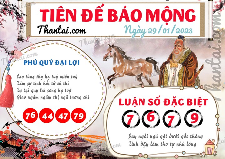 Tiên Đế Báo Mộng 14/01/2023